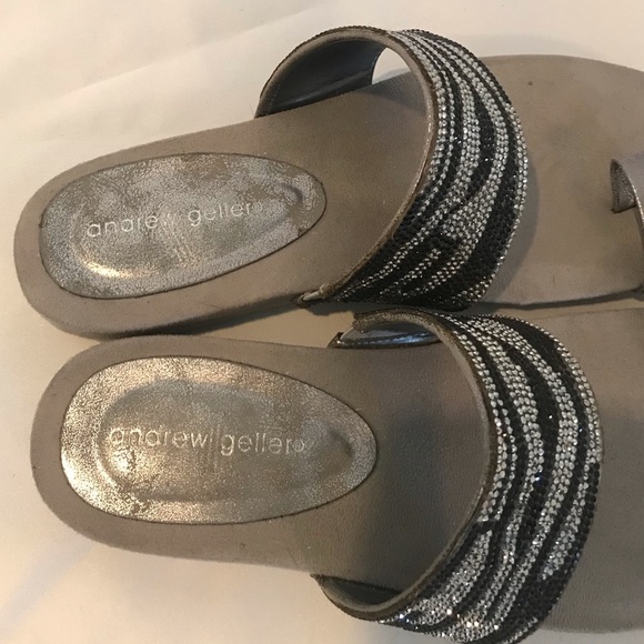 Andrew Geller beaded sandals - Picture 4 of 6